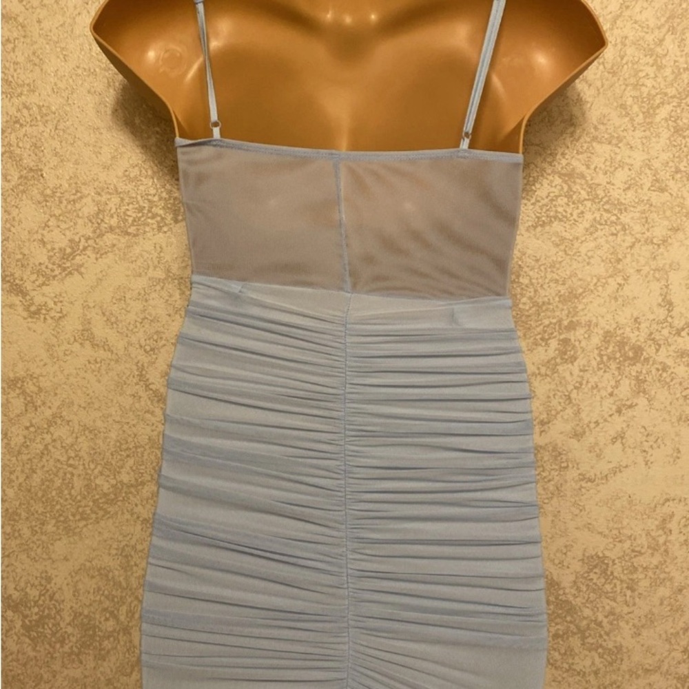 SHEIN Light Blue Spaghetti Strap Mini Bodycon  Dress - Picture 9 of 16